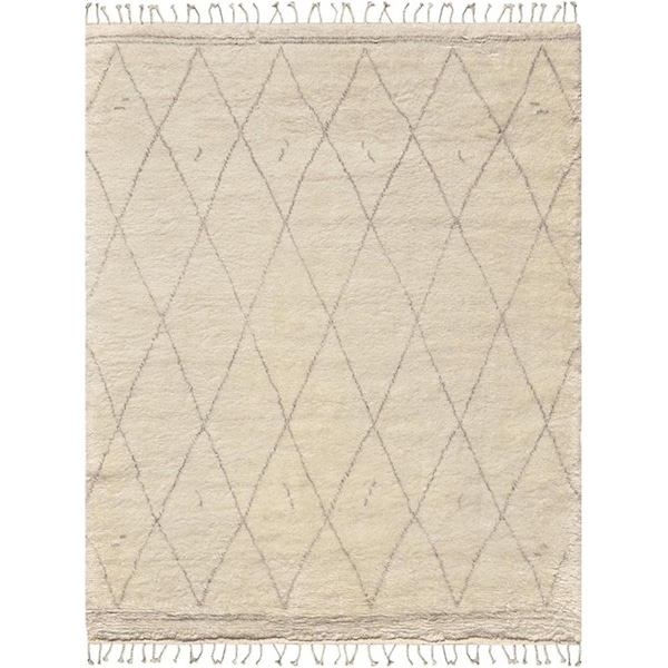 Made4Mansions PLW-01 7 ft. 9 in. x 9 ft. 9 in. Moroccan Collection Hand-Knotted Silk & Wool Area Rug MA2480504 - main
